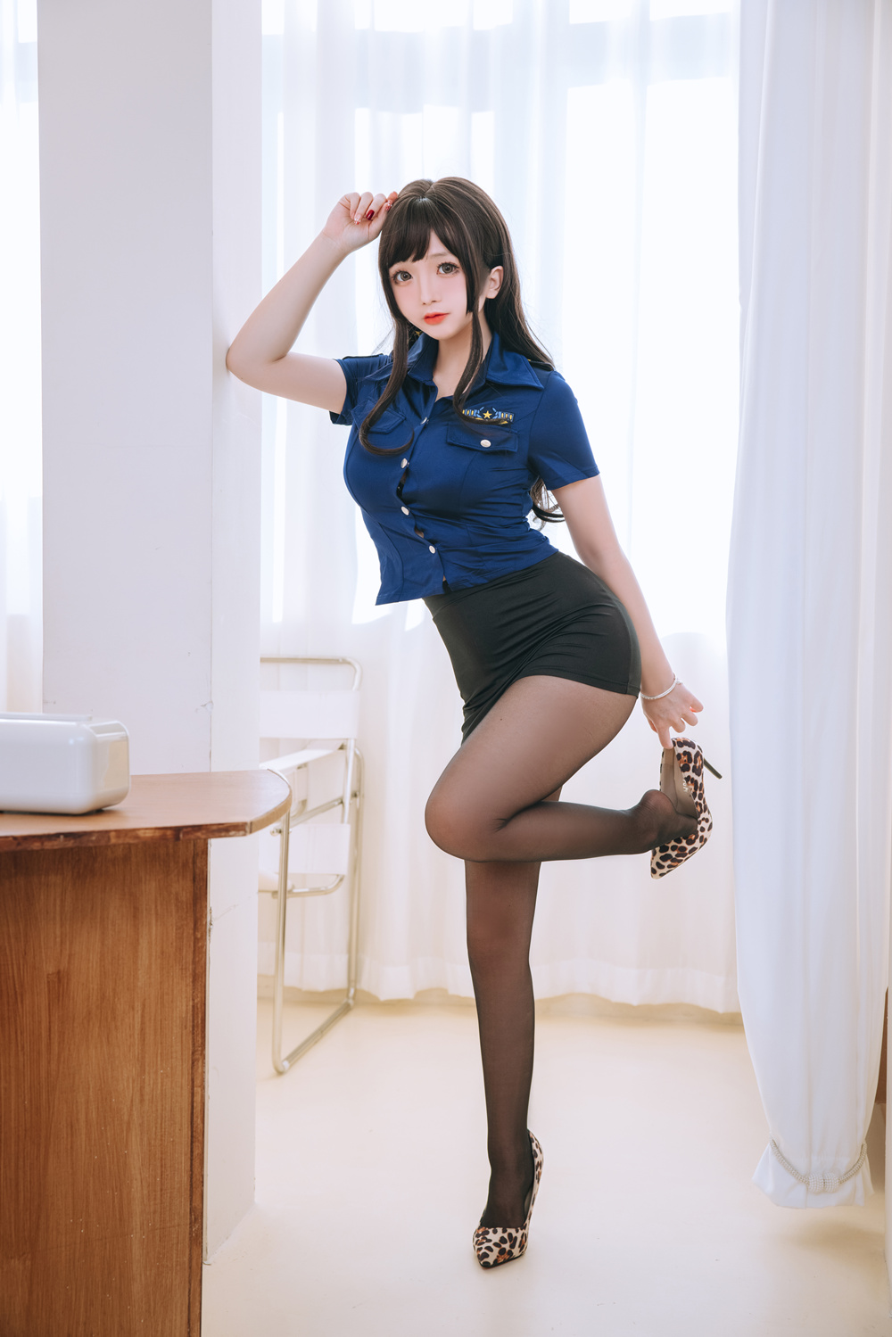 图片[1]-日奈娇 – 豹纹女警 [103P1.32G]-微密空间-全网最全抖音网红铁粉空间写真